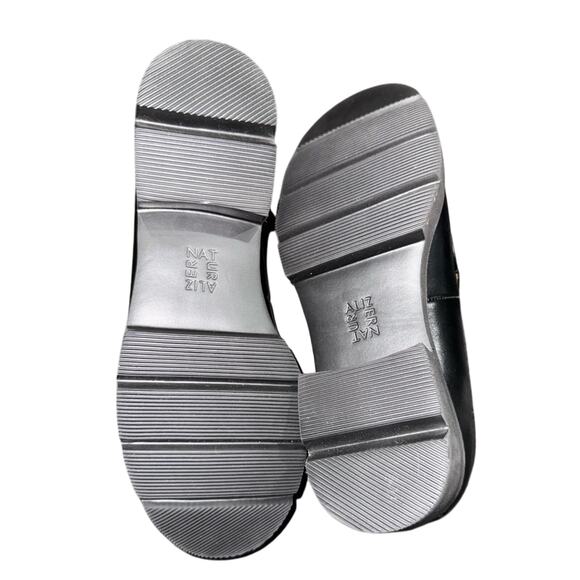 NEW Naturalizer BLACK Cabaret Loafer 2.25” CHUNKY BLOCK HEEL SZ 8.5 - Picture 11 of 13